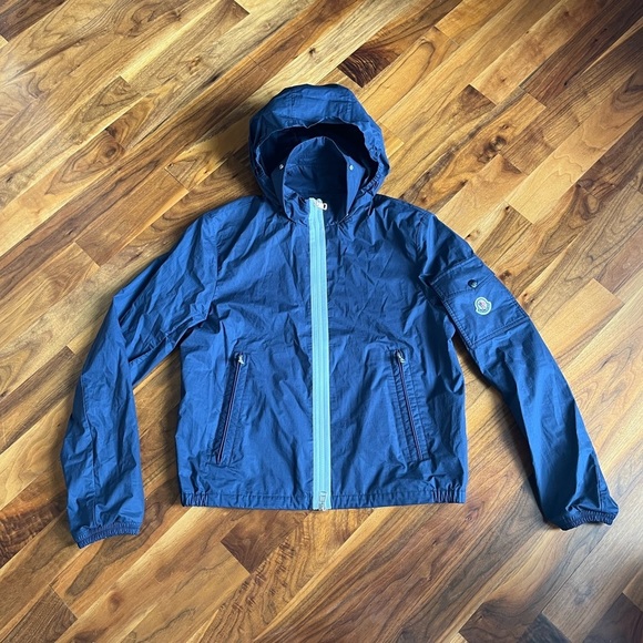 MONCLER BRIZE ZIP RAIN JACKET, NEW - Picture 6 of 13